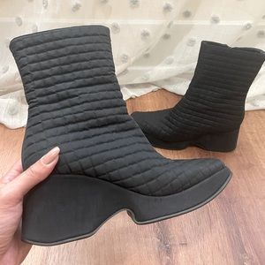 CASADEI Women’s Boots Chunky Heel Black Size 6.5